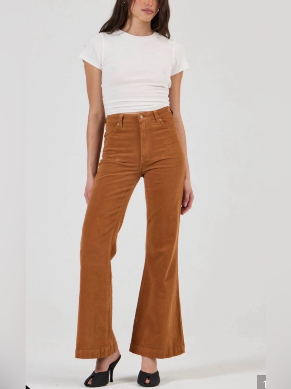 ROLLA'S High-Rise Flare Jeans in Chestnut